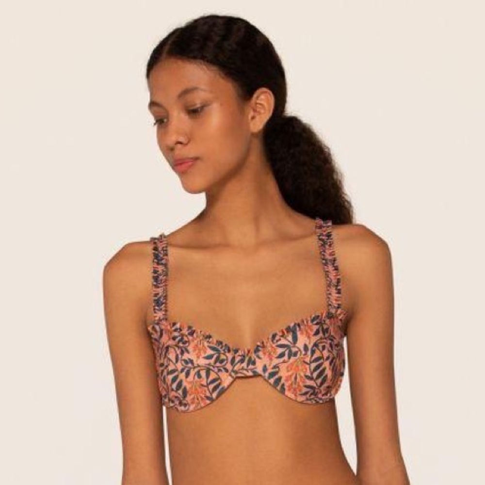 Agua by Agua Bendita Agraz Herbacea Atardecer Bikini Top M NWT
